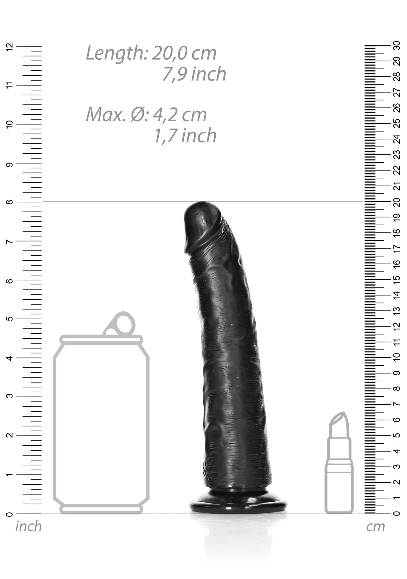 7-Slim Realistic Dildo with Suction Cup - 7""/ 18 cm-7