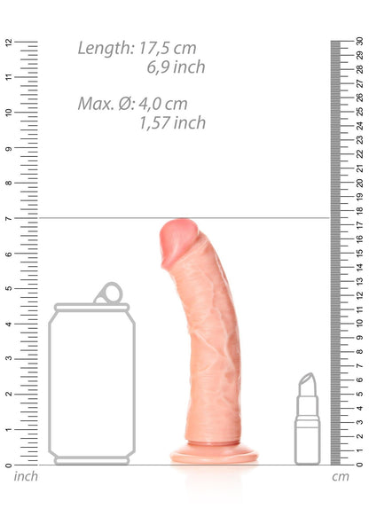 7-Curved Realistic Dildo with Suction Cup - 6""/ 15,5 cm-7