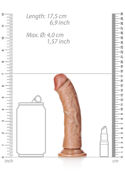 7-Curved Realistic Dildo with Suction Cup - 6""/ 15,5 cm-7