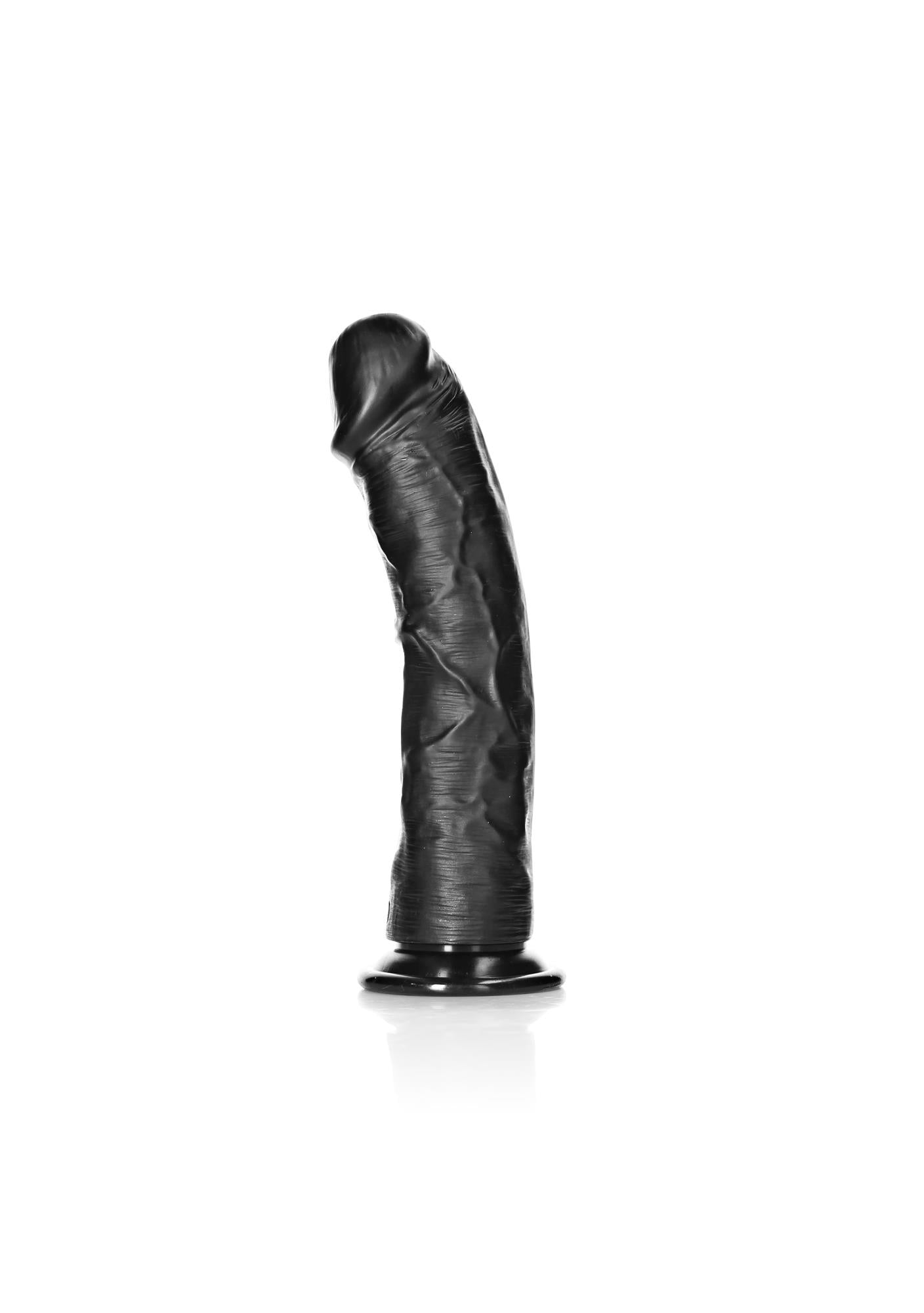 4-Czarne realistyczne żylaste dildo przyssawka 25 cm-4
