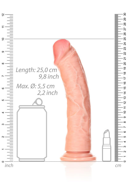 7-Silikonowe duże dildo z mocną przyssawką 25 cm-7