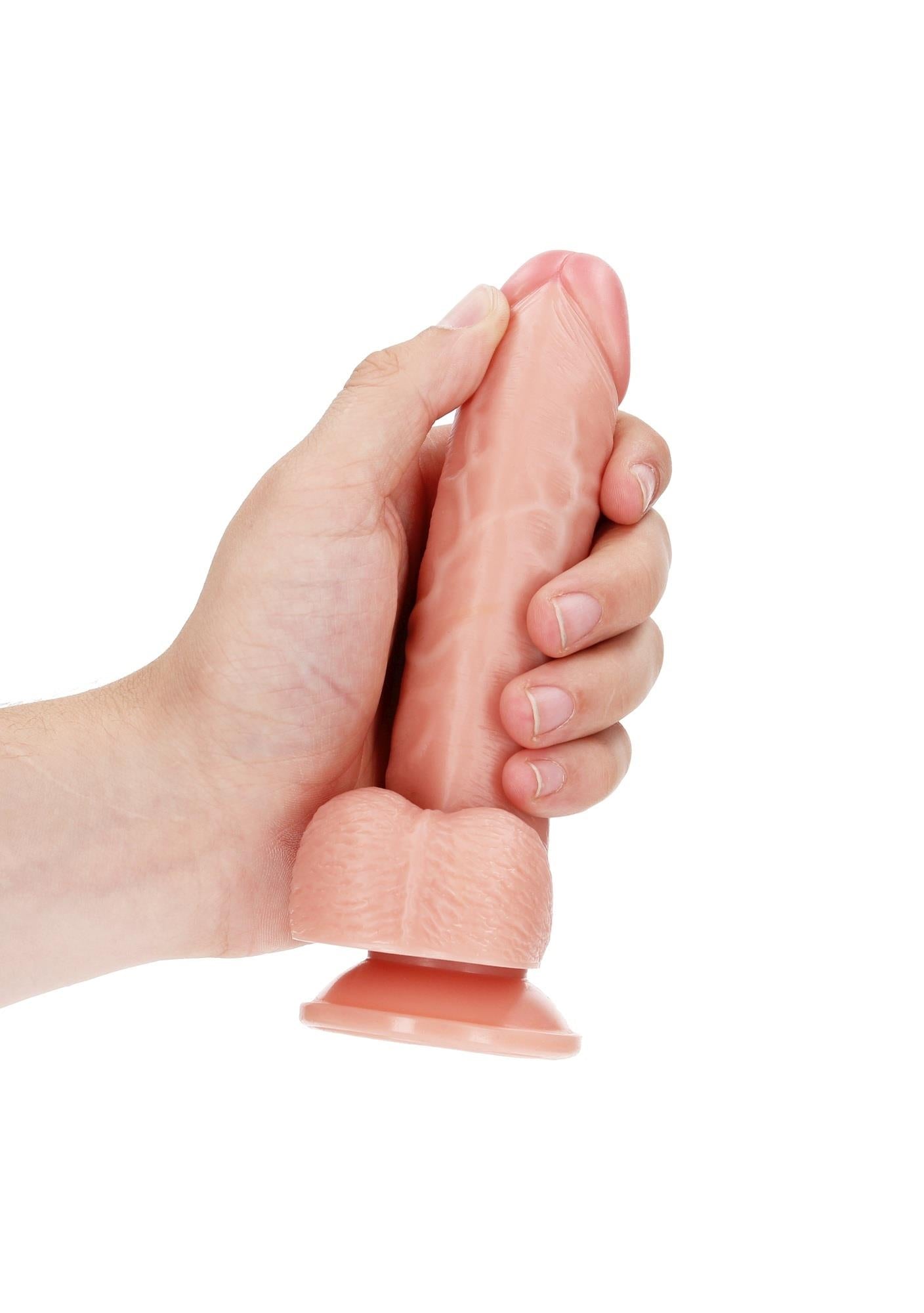 5-Realistyczne żylaste dildo z przyssawką 17 cm-5