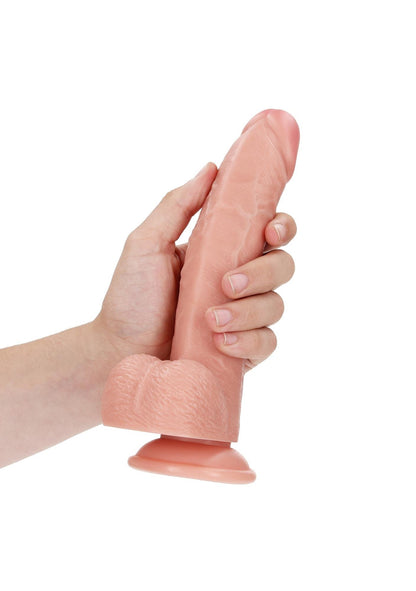6-Silikonowe żylaste cieliste dildo przyssawka 23 cm-6