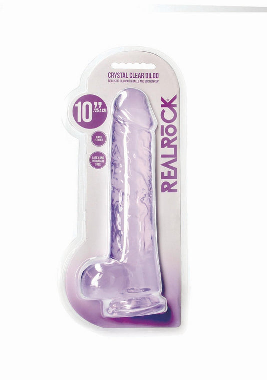 1-Wodoodporne dildo z przyssawką i jądrami 25,4 cm-1