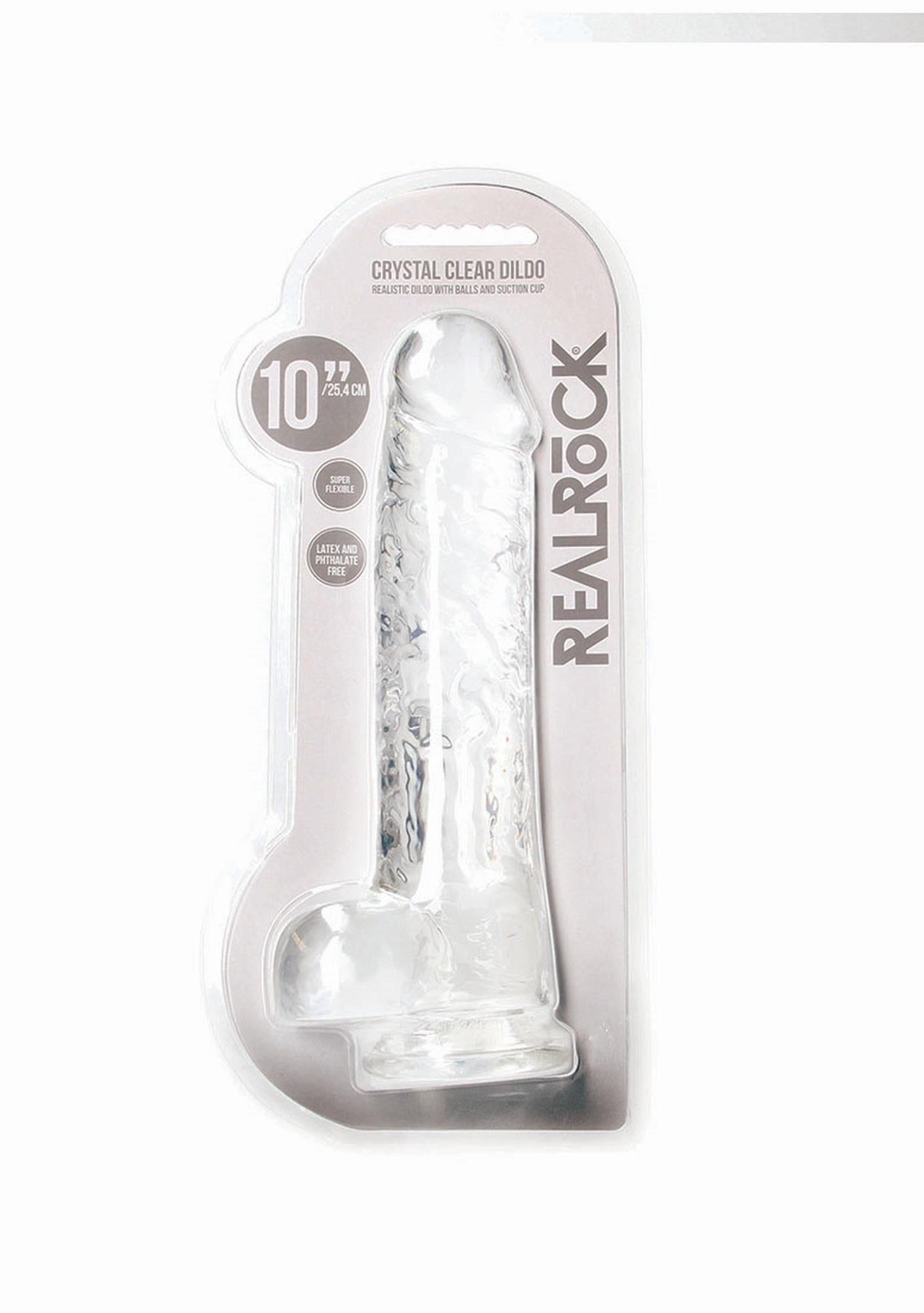 1-Duży przezroczysty żylasty penis grube dildo 24 cm-1
