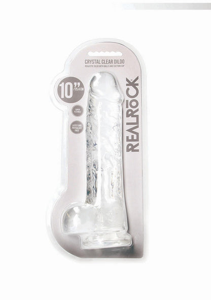 1-Duży przezroczysty żylasty penis grube dildo 24 cm-1