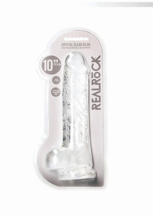 1-Duży przezroczysty żylasty penis grube dildo 24 cm-1