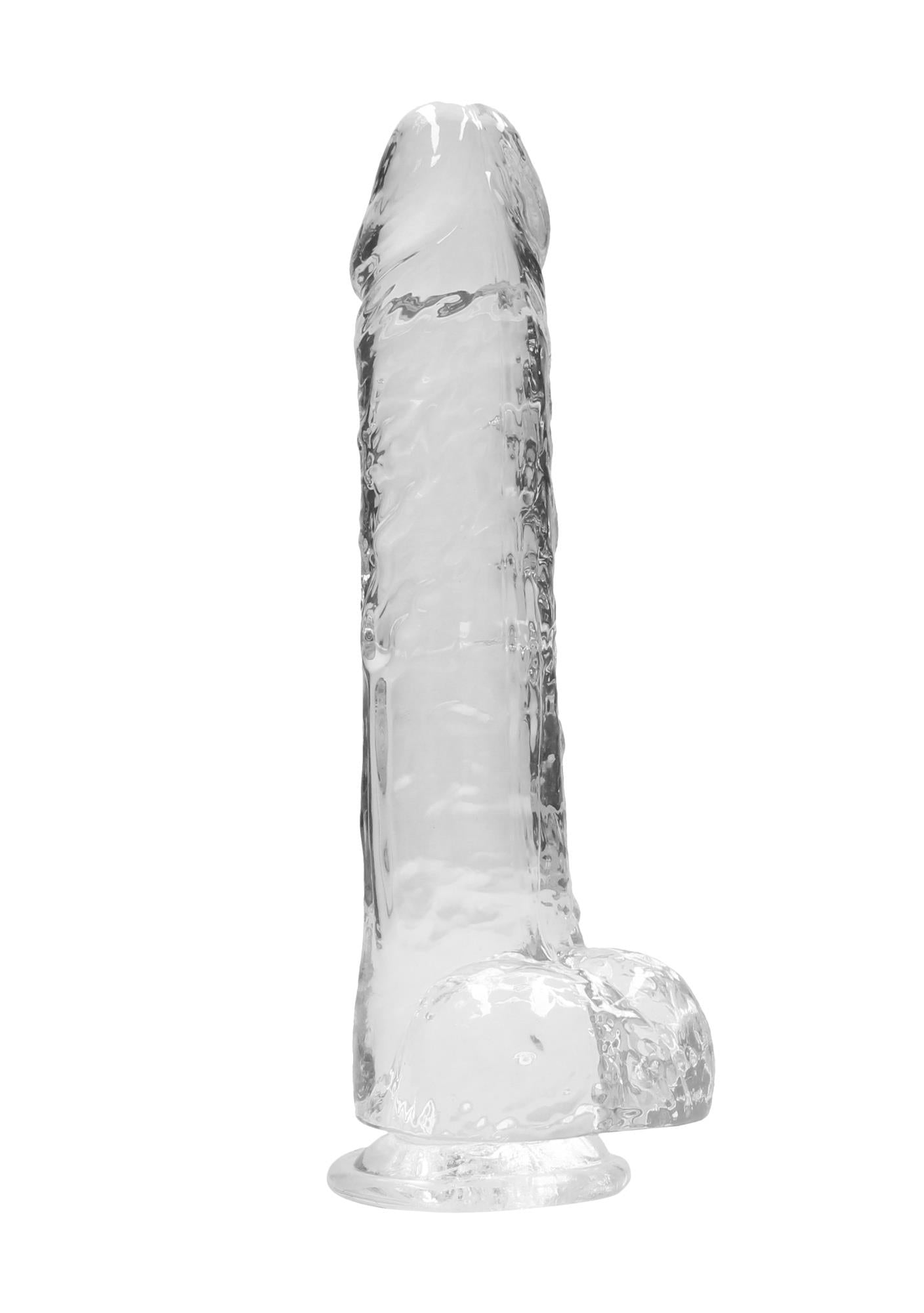 2-Duży przezroczysty żylasty penis grube dildo 24 cm-2