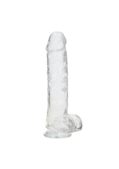 5-Duży przezroczysty żylasty penis grube dildo 24 cm-5