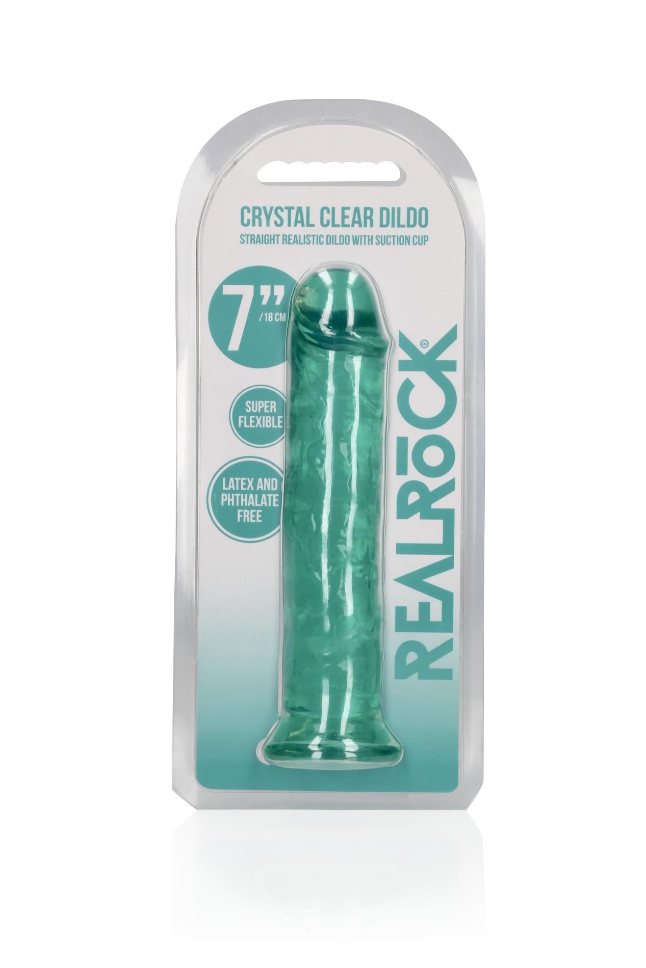 2-Żelowe zielone dildo z przyssawką waginalne i analne 20 cm-2