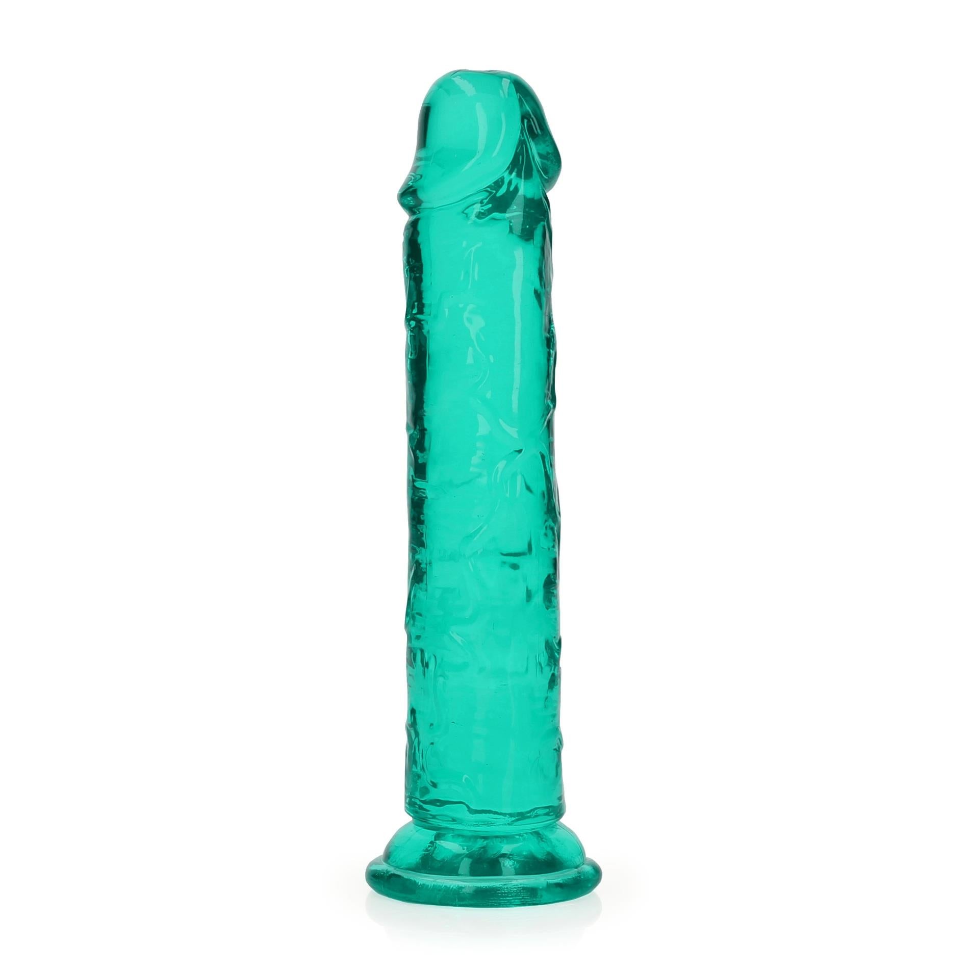 4-Żelowe zielone dildo z przyssawką waginalne i analne 20 cm-4
