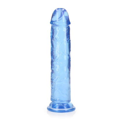 3-Żelowe niebieskie dildo z przyssawką waginalne i analne 22 cm-3