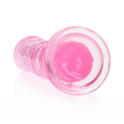 4-Żelowe różowe dildo z przyssawką waginalne i analne 22 cm-4
