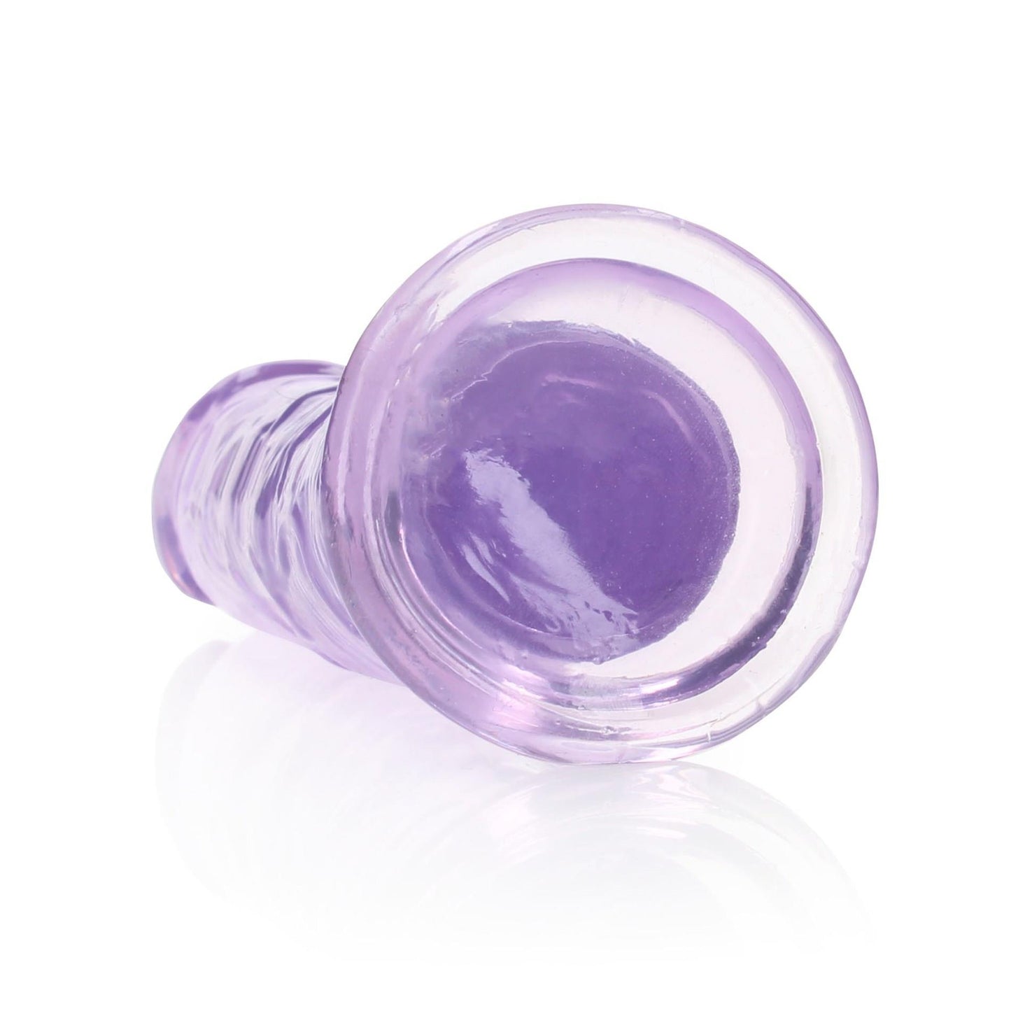 5-Żelowe fioletowe dildo z przyssawką waginalne i analne 22 cm-5