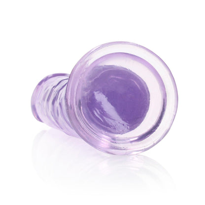 5-Żelowe fioletowe dildo z przyssawką waginalne i analne 22 cm-5