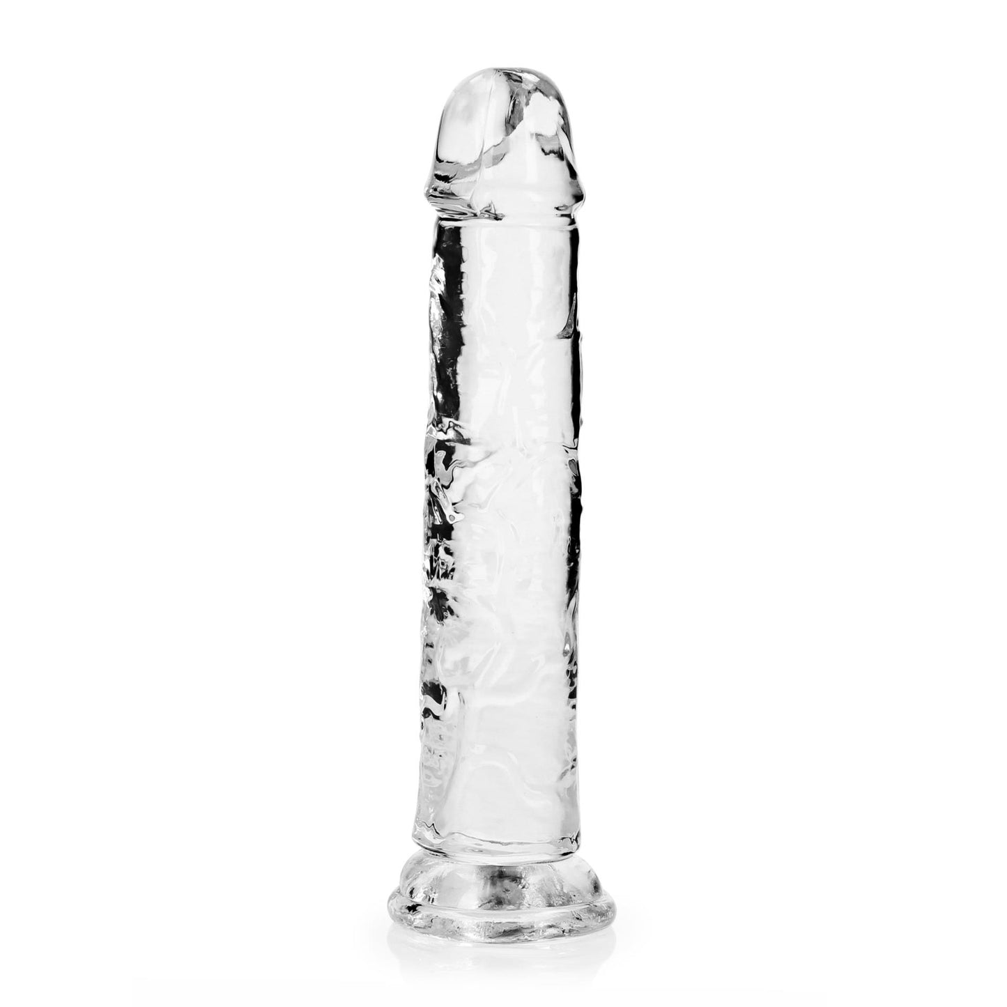 6-Żelowe przezroczyste dildo z przyssawką waginalne i analne 22 cm-6