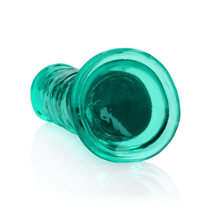 3-Żelowe zielone dildo z przyssawką waginalne i analne 22 cm-3
