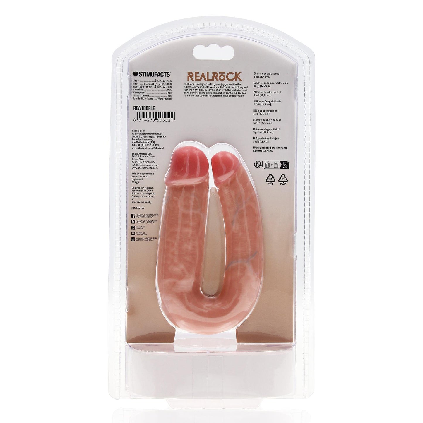 3-U Shaped Double Dildo 5”-3
