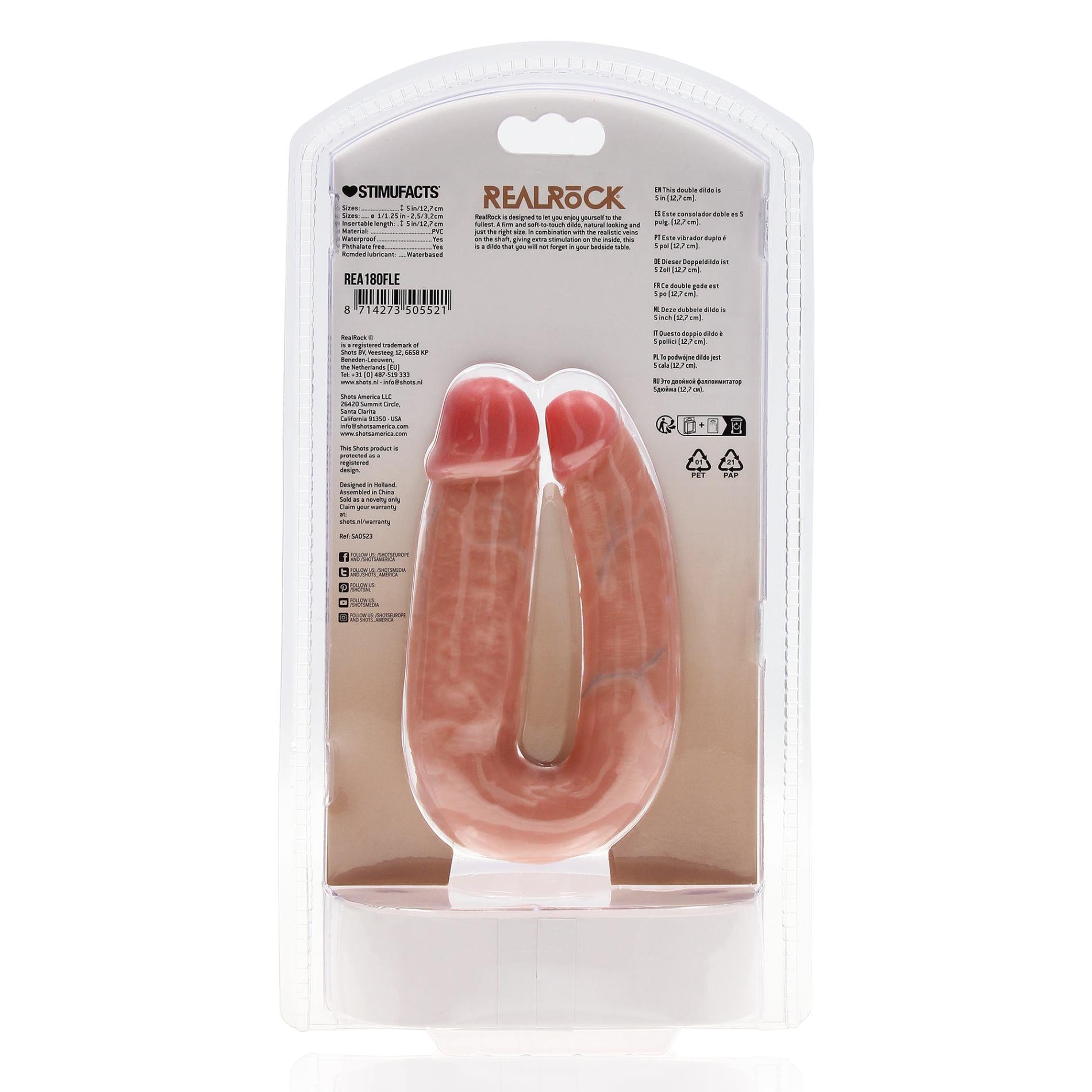 3-U Shaped Double Dildo 5”-3