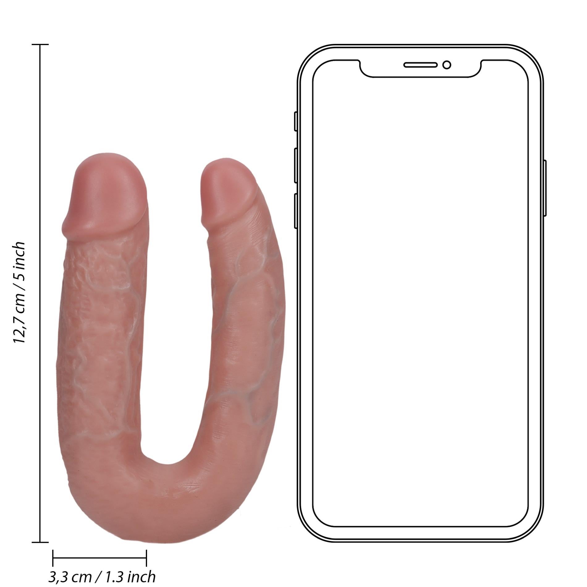 7-U Shaped Double Dildo 5”-7