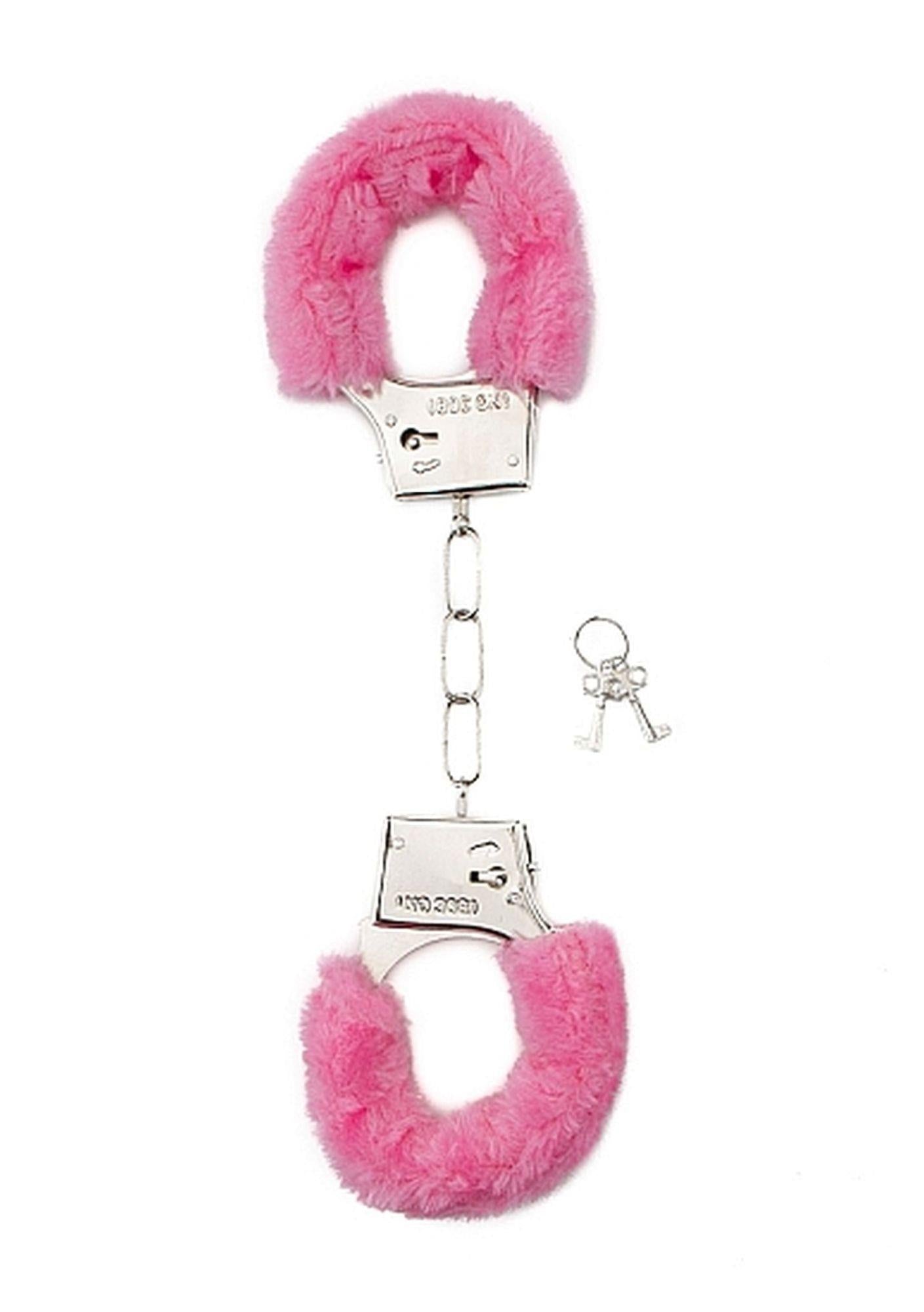1-Furry Handcuffs - Pink-1