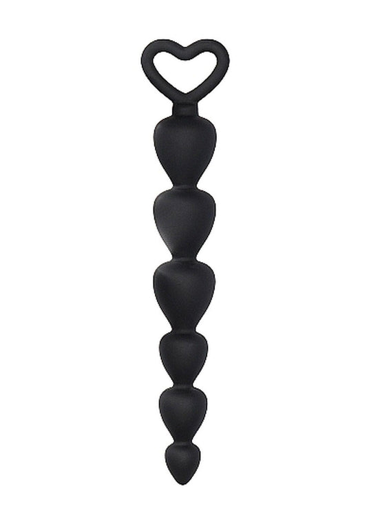 1-Korek koraliki analne zatyczka plug czarny 17,5 cm-1