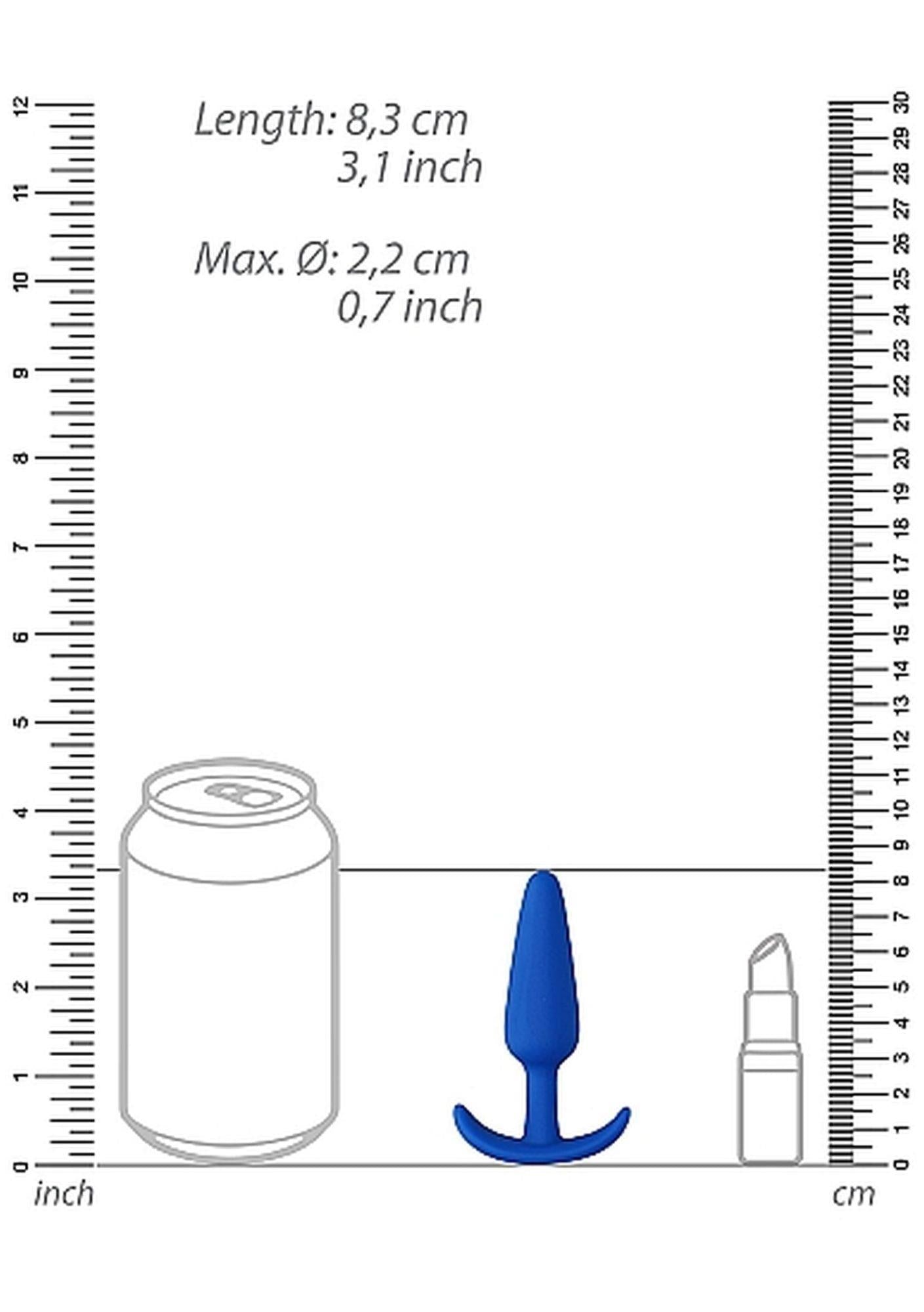 3-Wodoodporny silikonowy korek analny zatyczka 7,5cm-3