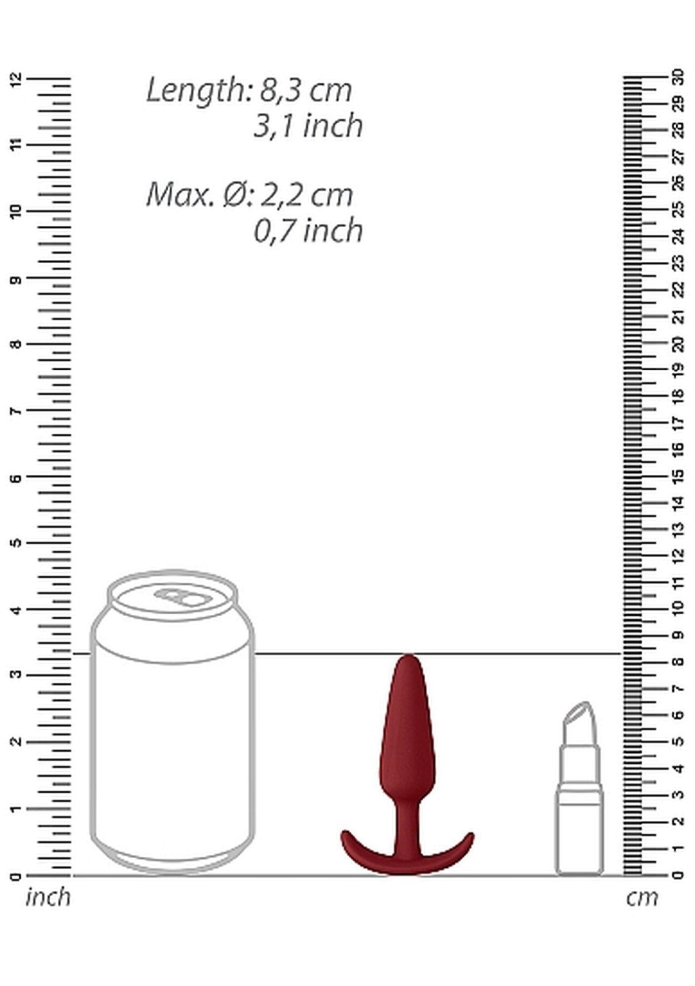 3-Silikonowy wodoodporny korek analny zatyczka 7,5cm-3