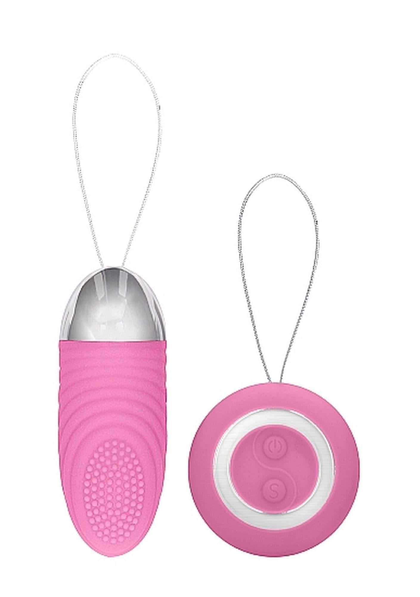 1-Ethan - Rechargeable Remote Control Vibrating Egg - Pink-1