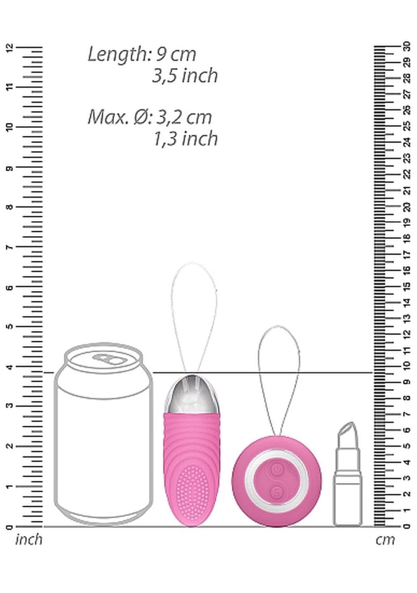 3-Ethan - Rechargeable Remote Control Vibrating Egg - Pink-3