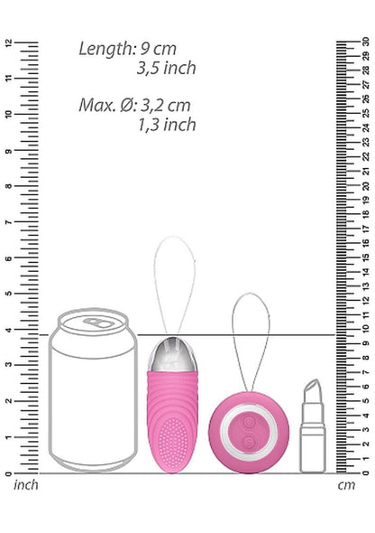 3-Ethan - Rechargeable Remote Control Vibrating Egg - Pink-3