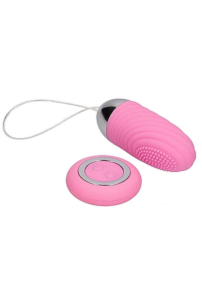 4-Ethan - Rechargeable Remote Control Vibrating Egg - Pink-4