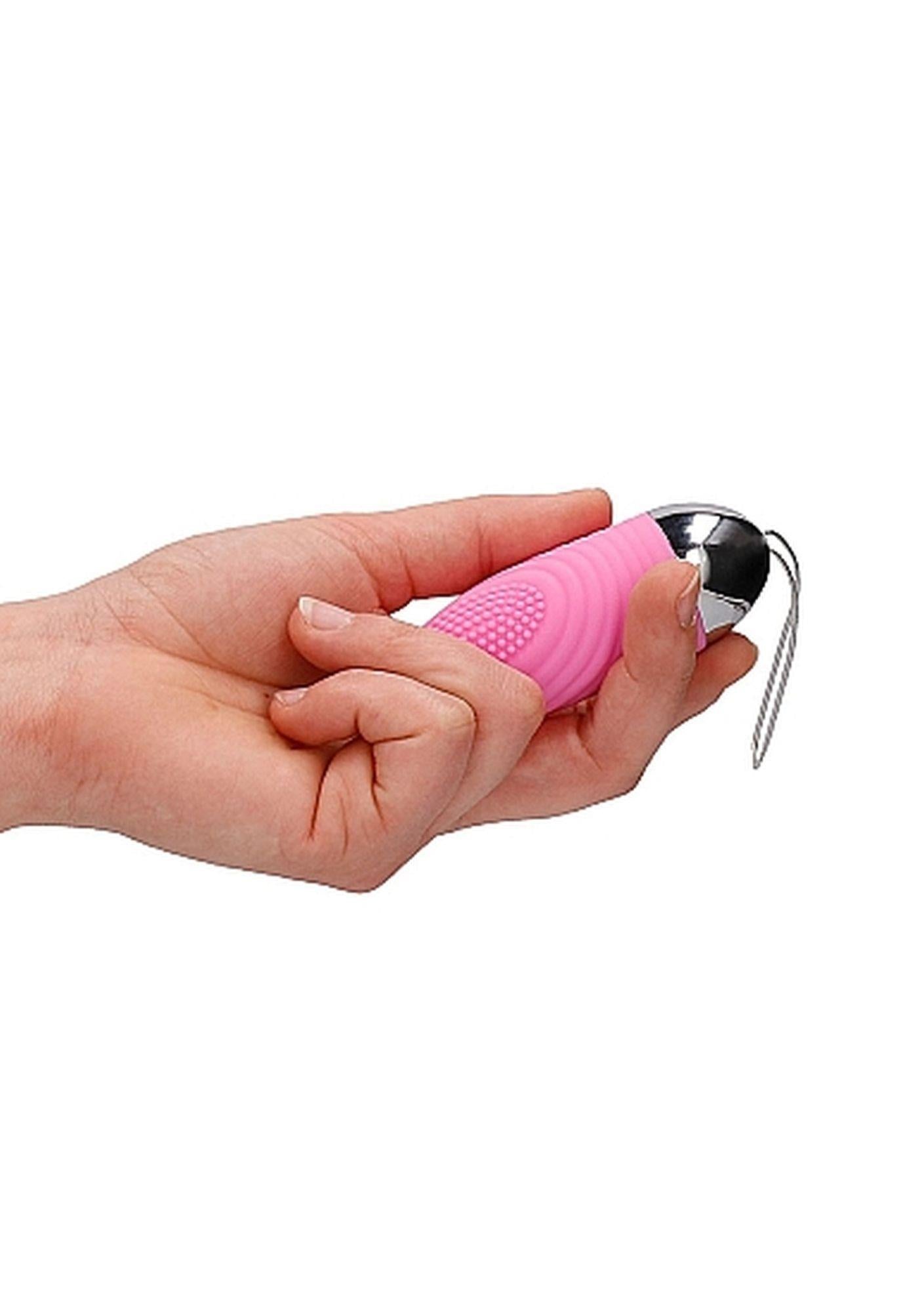 7-Ethan - Rechargeable Remote Control Vibrating Egg - Pink-7