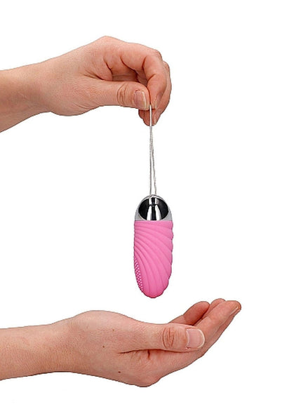 8-Ethan - Rechargeable Remote Control Vibrating Egg - Pink-8