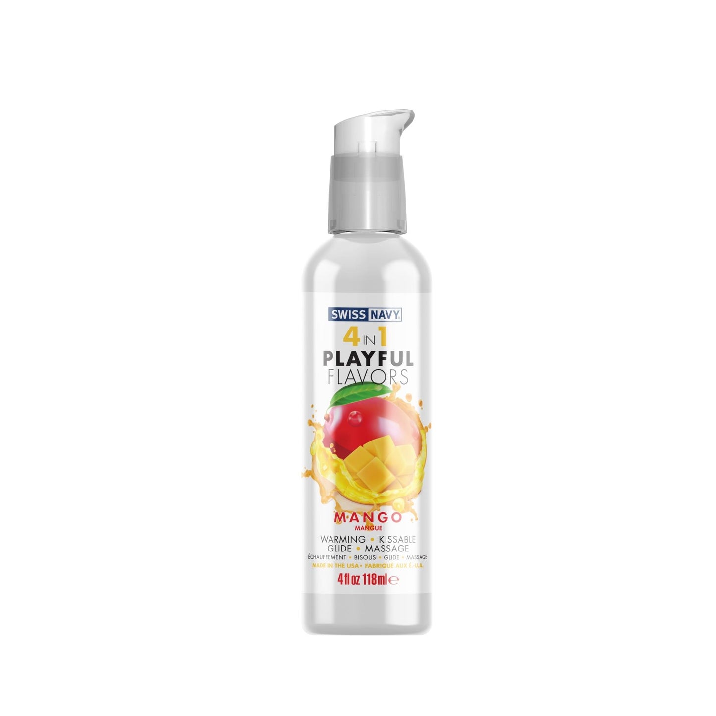 1-4 in 1 Lubricant with Mango Flavor - 4 fl oz / 118 ml-1