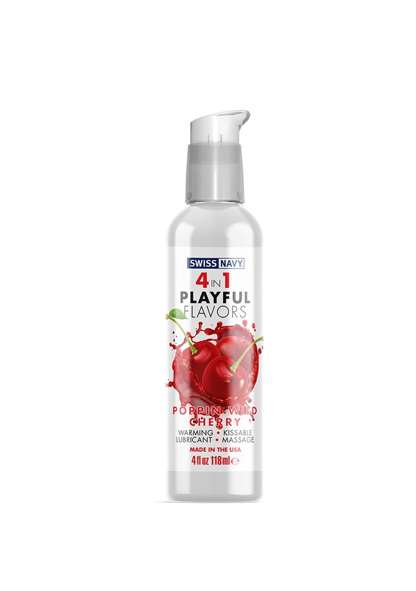 1-4 In 1 Lubricant with Poppin Wild Cherry Flavor - 4 fl oz / 118 ml-1