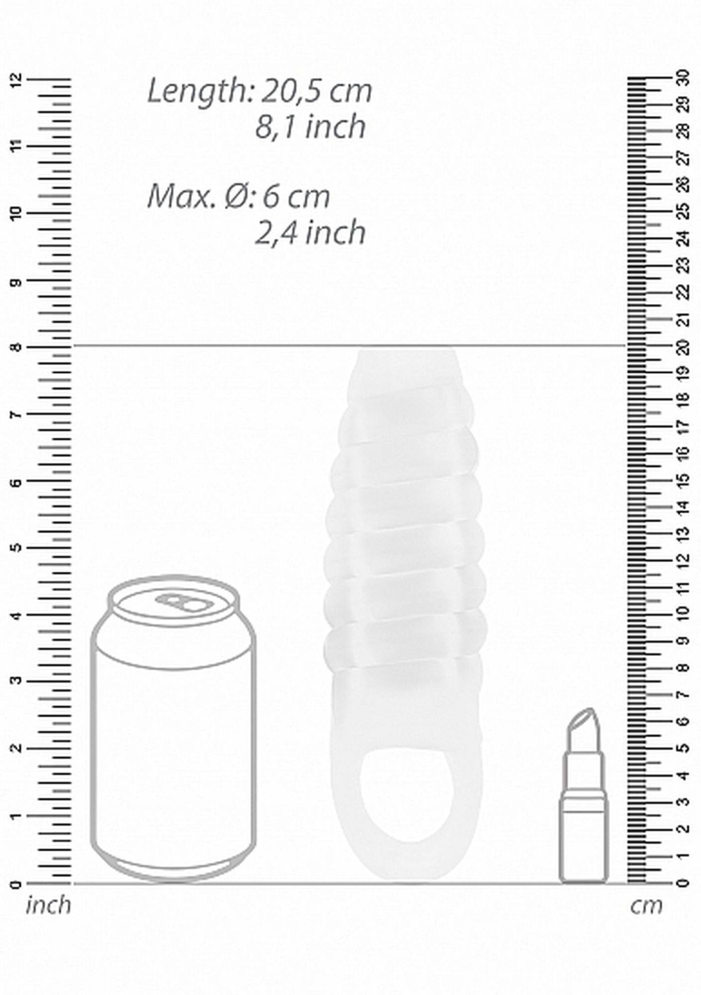 4-Nakładka na penisa z wypustkami powiększająca 20cm-4