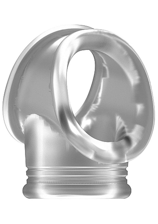 1-No.48 - Cockring with Ball Strap - Translucent-1