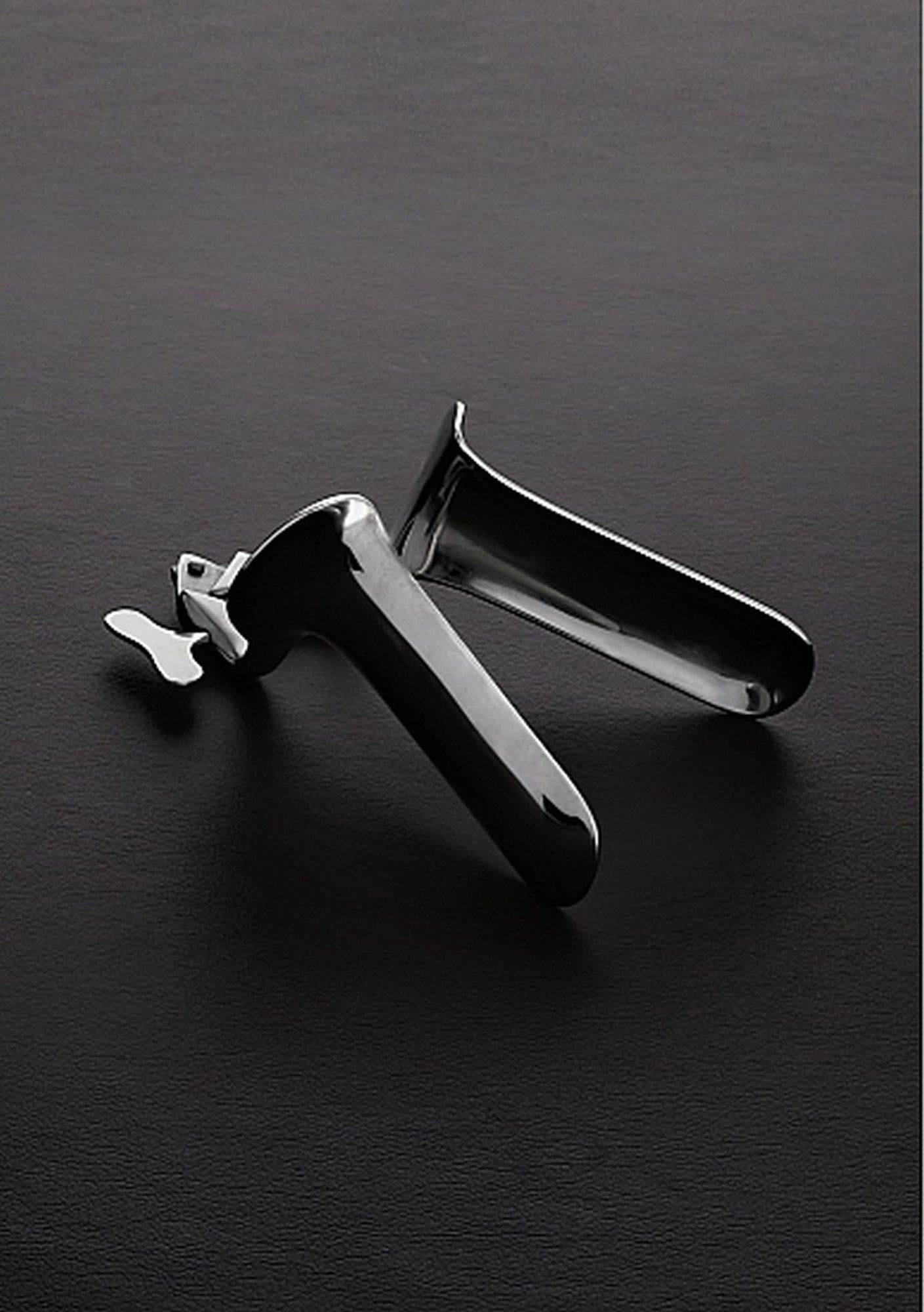 1-Collins Speculum - Medium - Brushed Steel-1