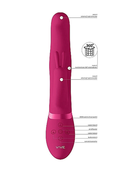 4-Izara - Rotating Beads Rabbit - Pink-4