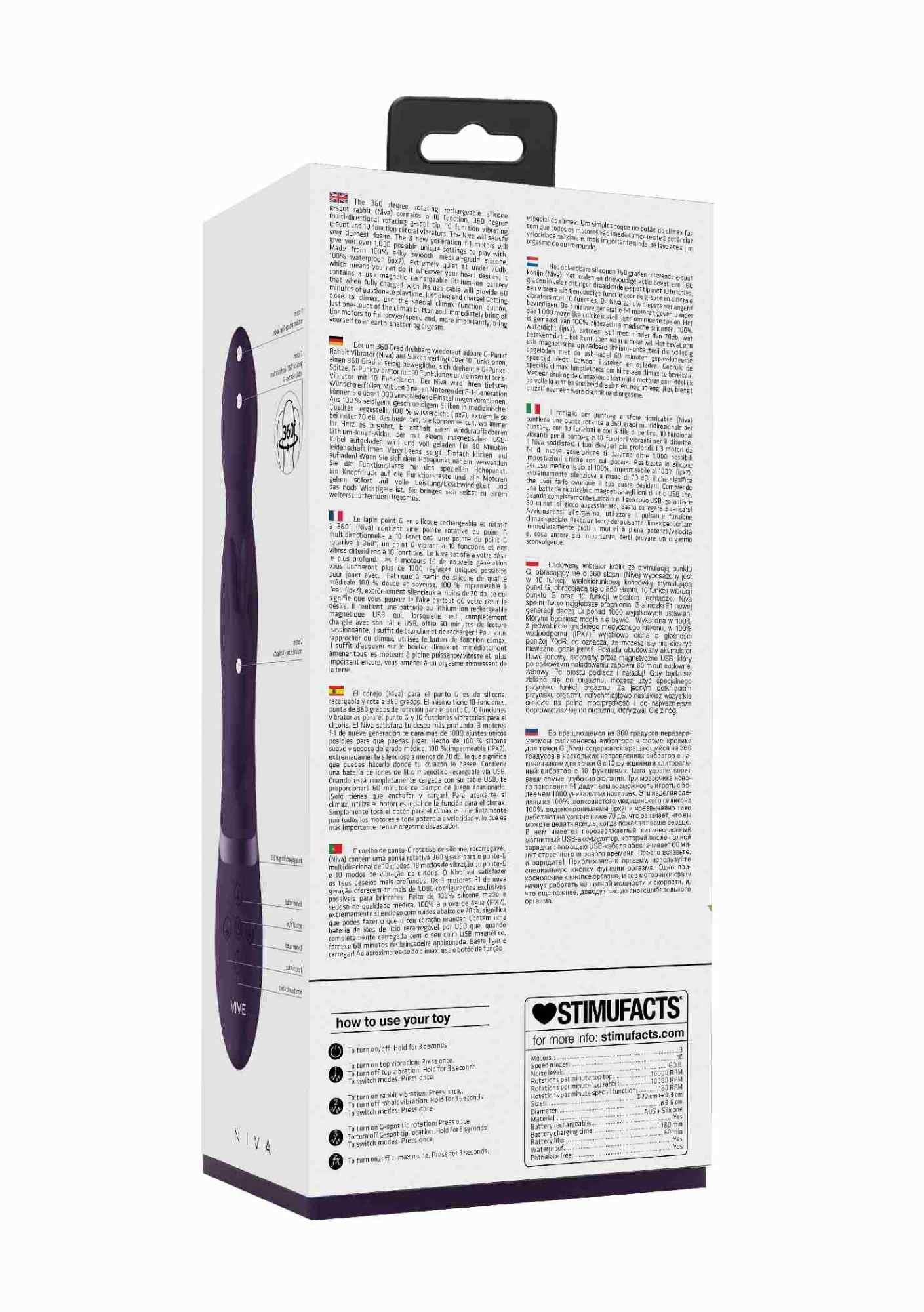 3-Wibrator królik - 360degrees Rabbit - Purple-3