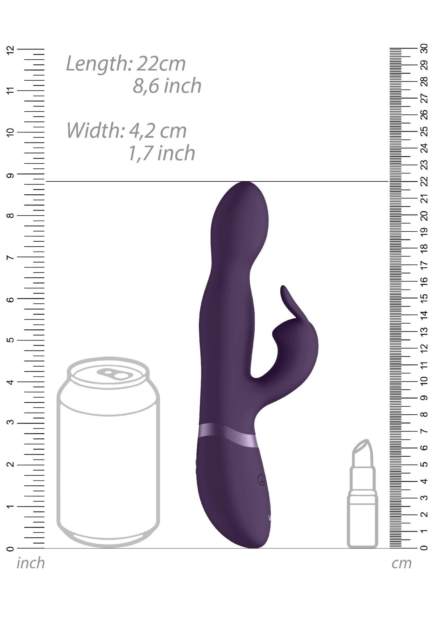 6-Wibrator królik - 360degrees Rabbit - Purple-6