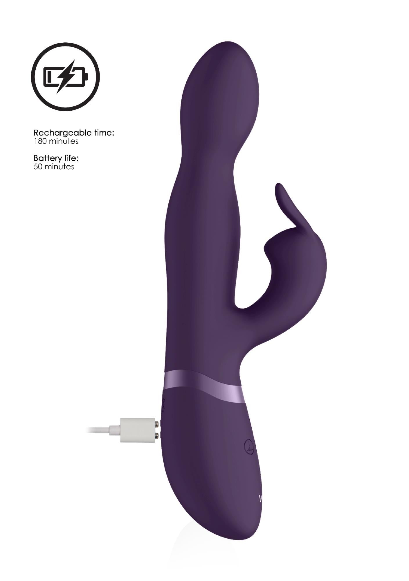 9-Wibrator królik - 360degrees Rabbit - Purple-9