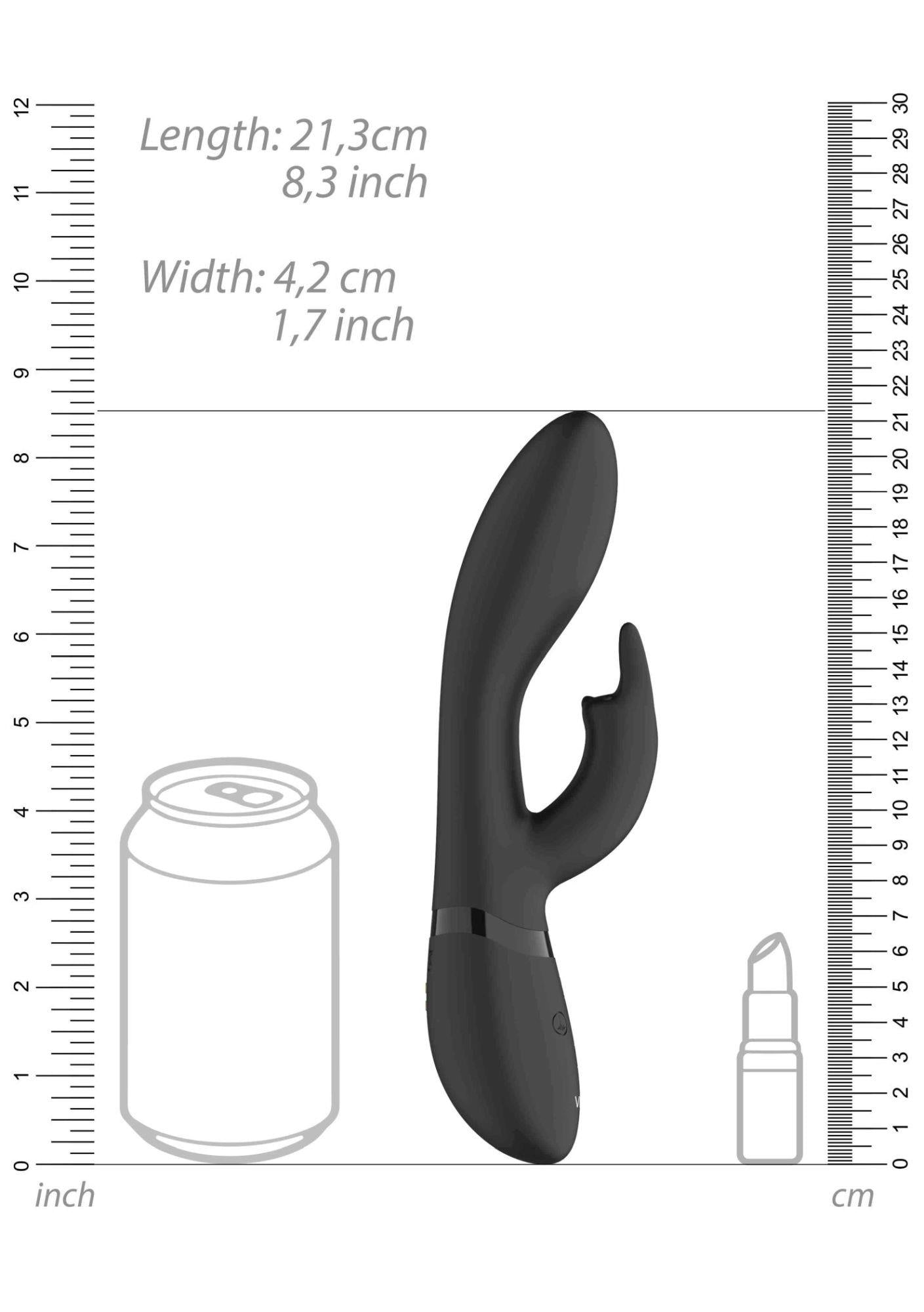 6-Wibrator-Zosia - Classic G-Spot Rabbit - Black-6