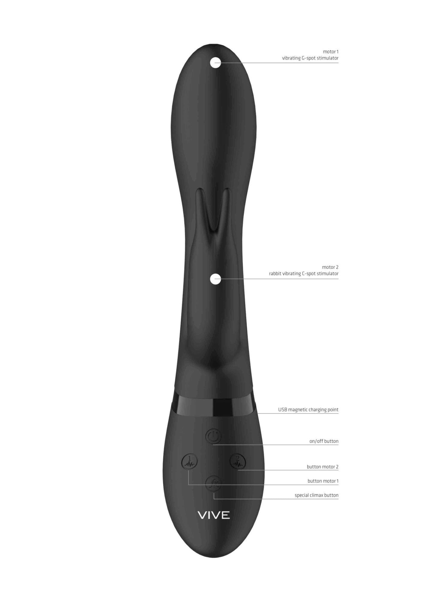 12-Wibrator-Zosia - Classic G-Spot Rabbit - Black-12