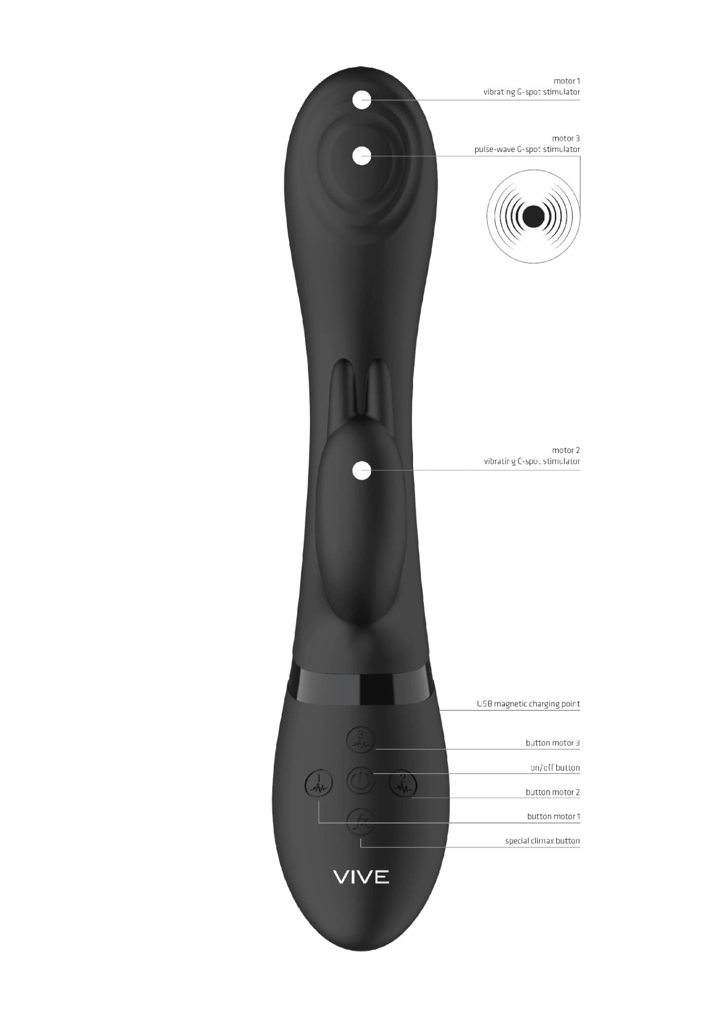 9-Wibrator - Pulse G-spot Rabbit - Black-9