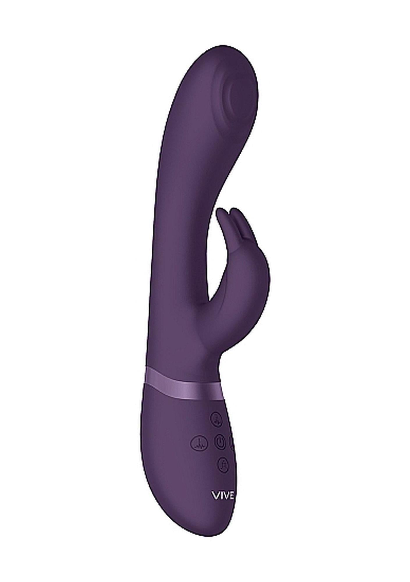 1-Wibrator króliczek z masażerem rotacją 21cm 10tryb-1