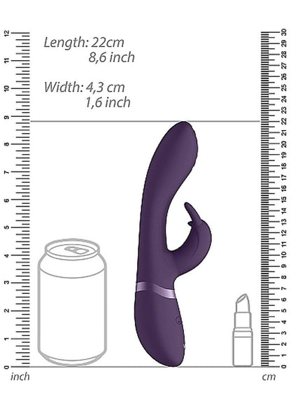 7-Wibrator króliczek z masażerem rotacją 21cm 10tryb-7