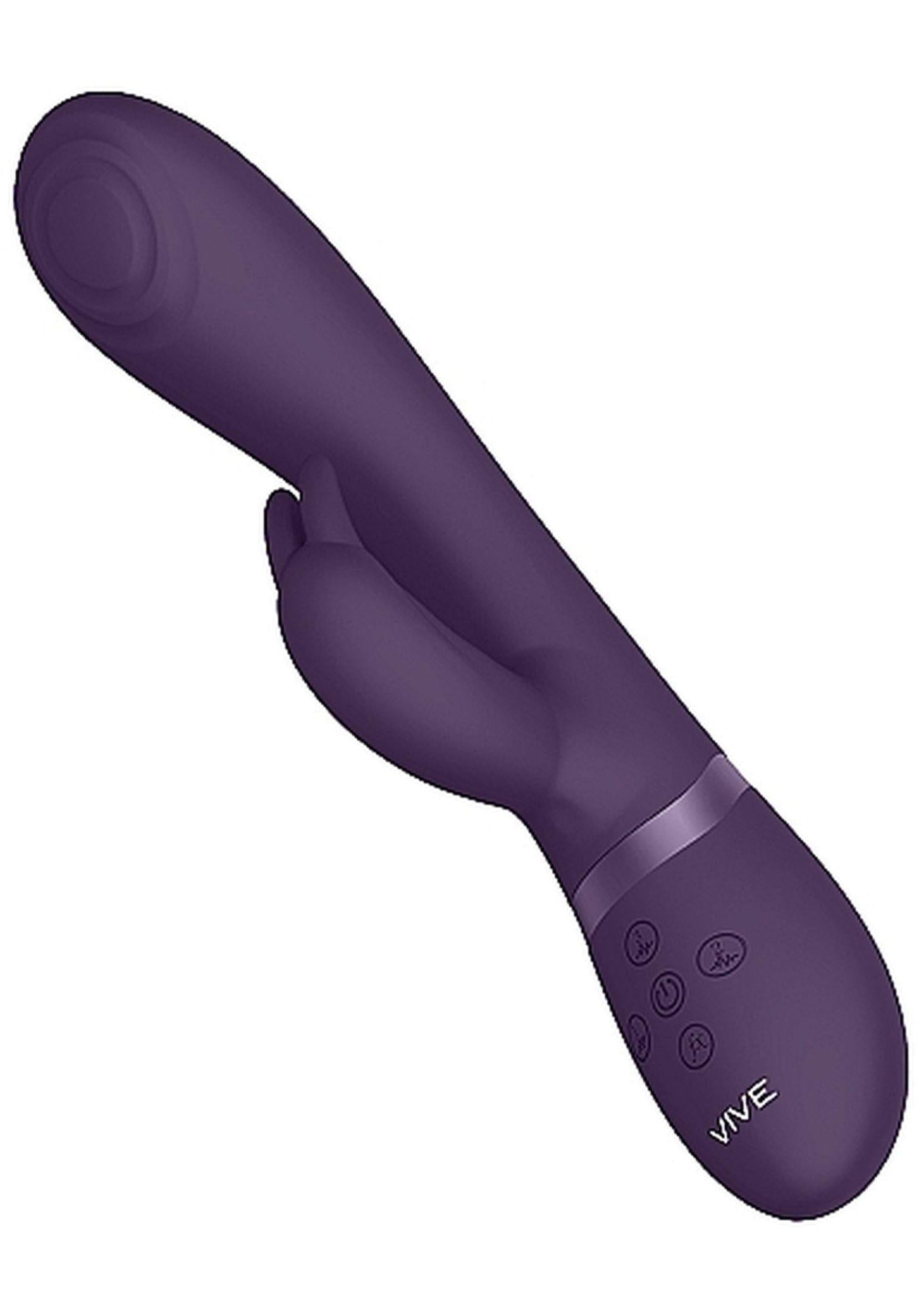 10-Wibrator króliczek z masażerem rotacją 21cm 10tryb-10
