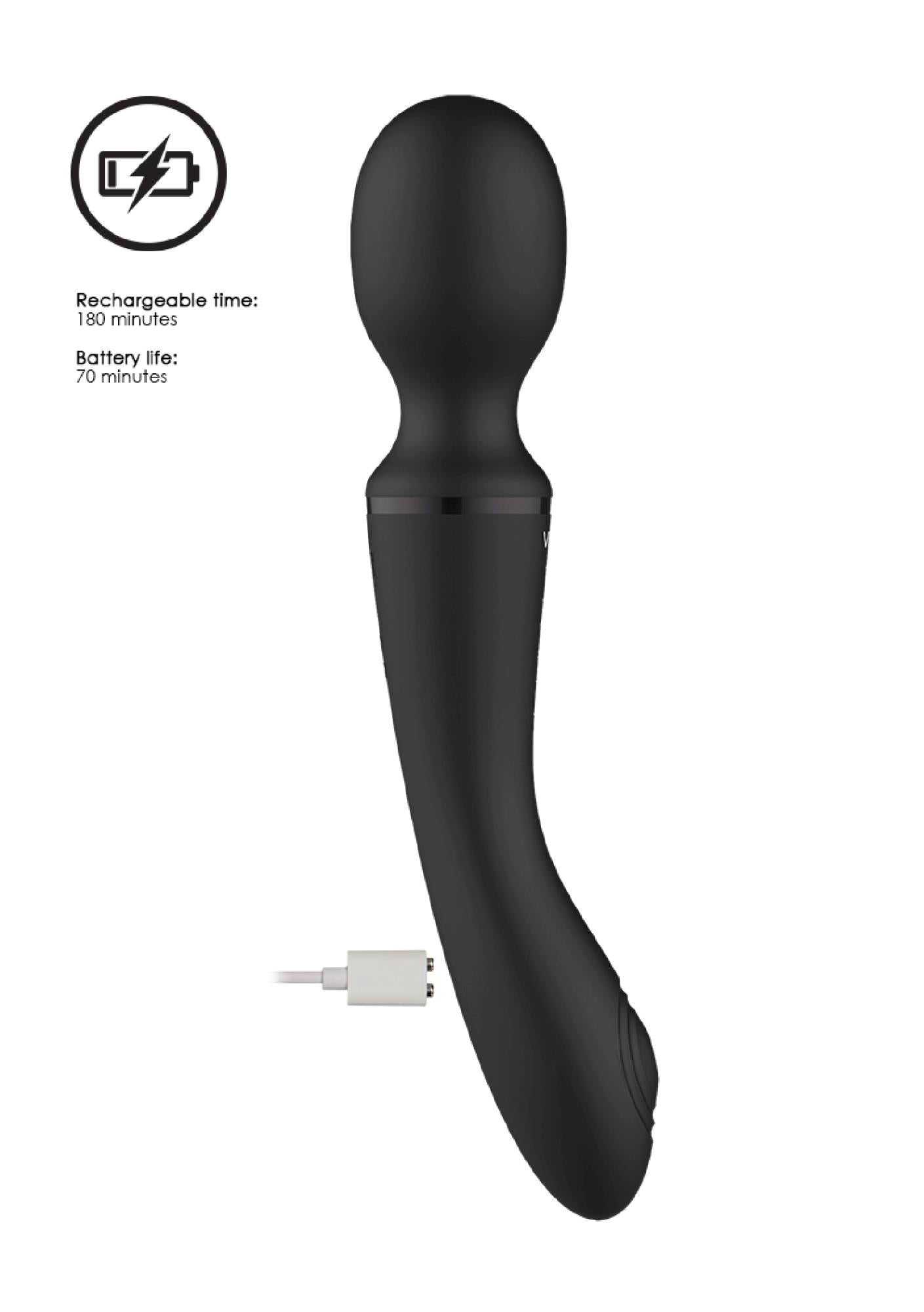 8-Wibrator Różdżka - Wand & Vibrator - Black-8